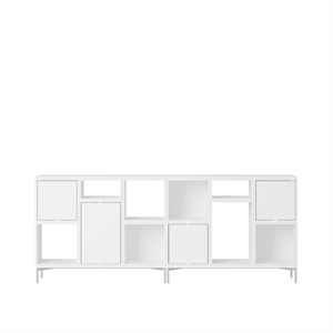 Muuto Stacked Office Shelving Configuration 3 White