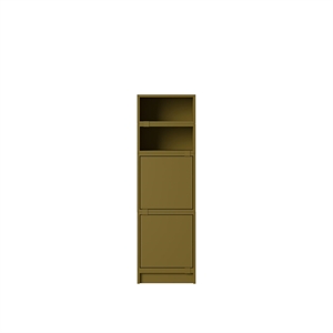 Muuto Stacked Office Shelving Configuration 4 Brown-Green