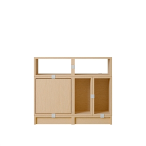Muuto Stacked Office Shelving Configuration 5 Oak