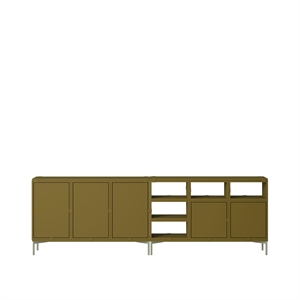 Muuto Stacked Bookcase Configuration 2 Brown-Green
