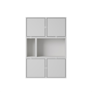 Muuto Stacked Shelving Configuration 4 Gray