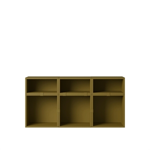 Muuto Stacked Shelving Configuration 5 Brown-Green