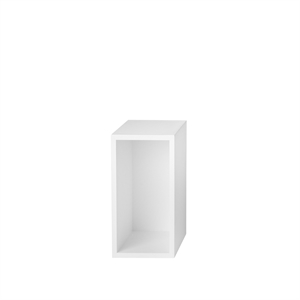 Muuto Stacked Shelving System With Back Plate Small White