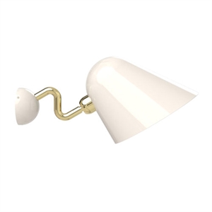 TATO Beghina Wall Lamp White & Brass