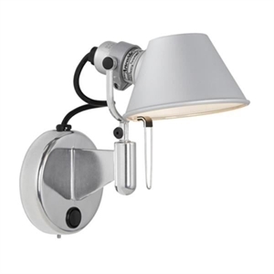 Artemide Tolomeo Micro Faretto LED Wall Lamp Dimmable with Switch 3000K