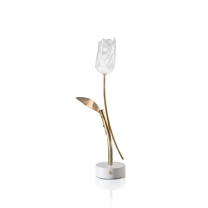 SLAMP Tulip Portable Lamp Transparent/ White Base