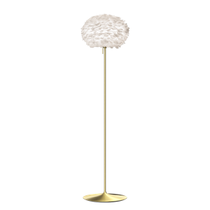 Umage Eos Floor Lamp Medium White/ Brass