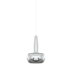 Umage Clava Pendant M. Rosette Polished Steel/White