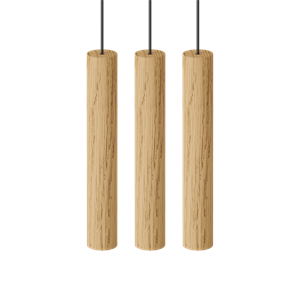 Umage Chimes 3 Cluster Pendant Oak