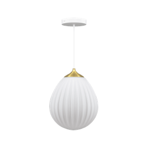 Umage Around The World Pendant Medium Brass/ White