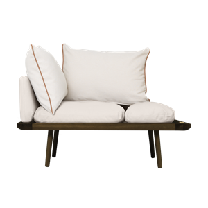 Umage Lounge Around 1½-Seater Sofa Dark Oak/White Sands