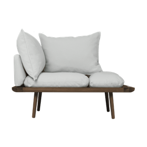 Umage Lounge Around 1½-Seater Sofa Dark Oak/Sterling