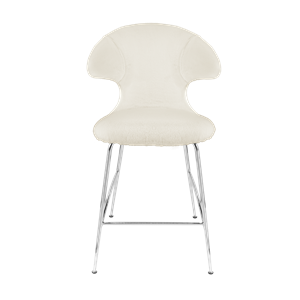 Umage Time Flies Counter Bar Stool Teddy White/ Chrome