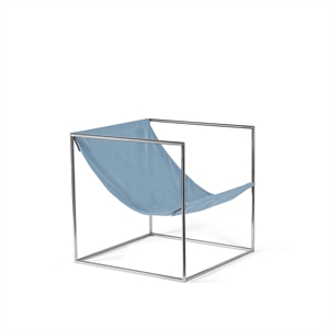 Valerie Object Solo Seat Armchair Stainless Steel/ Light Blue