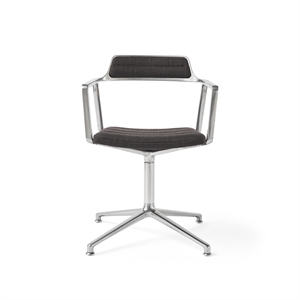 Vipp 452 Swivel Special Edition Swivel Chair With Floor Glides Tide/Dark Brown 