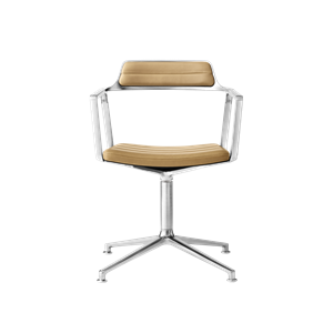 Vipp 452 Swivel Chair Camel/Leather