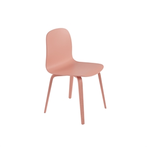 Muuto Visu Dining Chair w. Wood Base Tan Rose