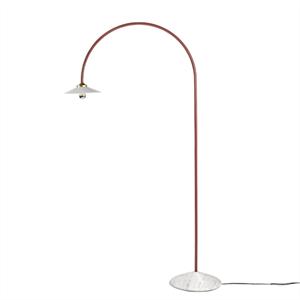 Valerie Objects Standing Lamp N°2 Floor Lamp Marble/Menie Red