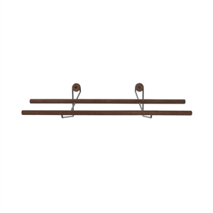 We Do Wood Shoe Rack Shoe Shelf Small Oak/ Black