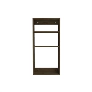 We Do Wood Three Sqaure Shelf Smoked Oak