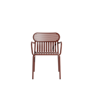 Petite Friture WEEK-END Dining Chair With Armrests Maroon