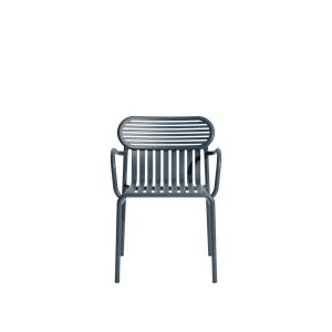 Petite Friture WEEK-END Dining Chair With Armrests Gray Blue