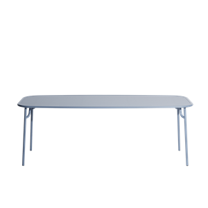 Petite Friture WEEK-END Rectangular Table 85x220 Blue Pigeon