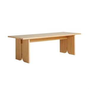 Woud Kimono Dining Table 240 White Pigmented Oak