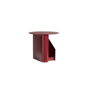 Woud Center Side Table Deep Red