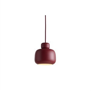 Woud Stone Pendant Deep Red