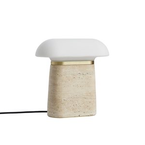 Woud Nova Table Lamp Ivory Travertine/Opal